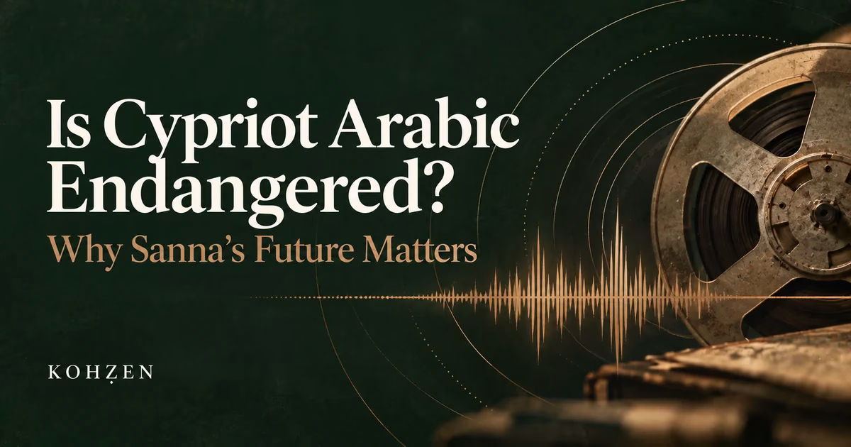Is Cypriot Arabic Endangered? Why Sanna’s Future Matters