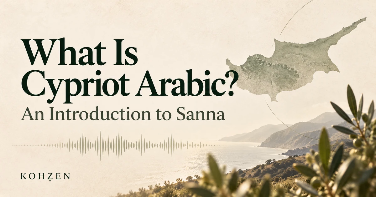 What Is Cypriot Arabic? Meet Sanna, Cyprus’ Endangered Language